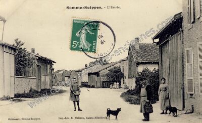 Carte postale ancienne Somme Suippes — Suippes (Marne)