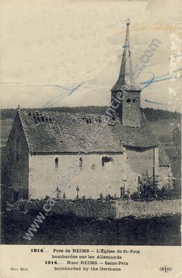 Carte postale ancienne St Prix — Talus-Saint-Prix (Marne)