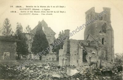 Carte postale ancienne Maurupt — Maurupt-le-Montois (Marne)