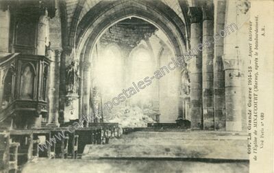 Carte postale ancienne Minaucourt — Minaucourt-le-Mesnil-lès-Hurlus (Marne)