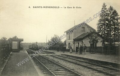 Carte postale ancienne La Gare de Guise — Sainte-Menehould (Marne)