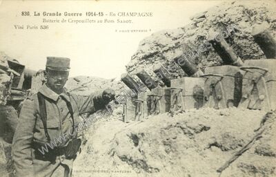 Carte postale ancienne Bois Sabot — Souain-Perthes-lès-Hurlus (Marne)