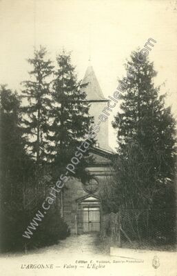 Carte postale ancienne L'Église — Valmy (Marne)