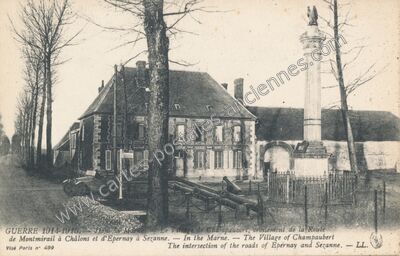 Carte postale ancienne Le Village de Champaubert — Champaubert (Marne)