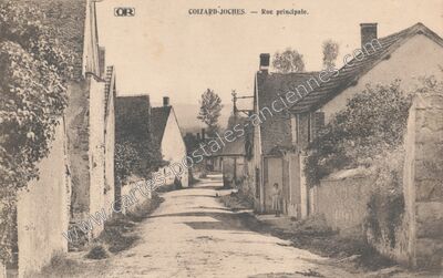 Carte postale ancienne Rue principale — Coizard-Joches (Marne)