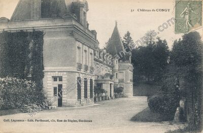 Carte postale ancienne Chateau de Congy — Congy (Marne)