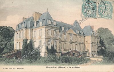 Carte postale ancienne Chateau de Montmirail — Montmirail (Marne)