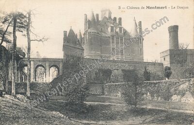 Carte postale ancienne Chateau de Montmort — Montmort-Lucy (Marne)
