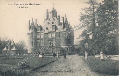 Carte postale ancienne Chateau de Montmort — Montmort-Lucy (Marne)