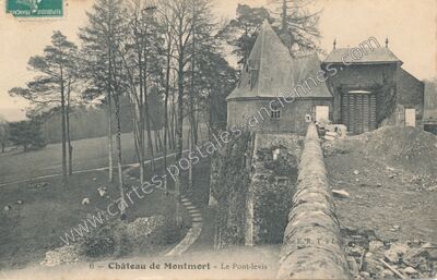 Carte postale ancienne Chateau de Montmort — Montmort-Lucy (Marne)