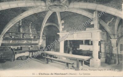 Carte postale ancienne Chateau de Montmort — Montmort-Lucy (Marne)