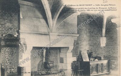 Carte postale ancienne Chateau de Montmort — Montmort-Lucy (Marne)