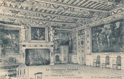 Carte postale ancienne Chateau de Montmort — Montmort-Lucy (Marne)