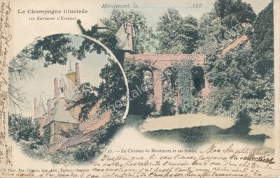 Carte postale ancienne Montmort — Montmort-Lucy (Marne)