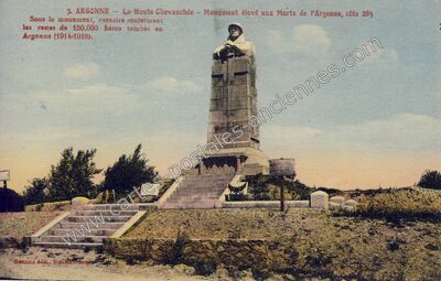 Carte postale ancienne La Haute Chevauchee — Sainte-Menehould (Marne)