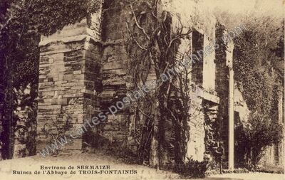 Carte postale ancienne Trois-Fontaines-l'Abbaye