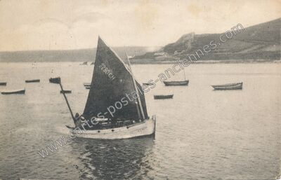 Carte postale ancienne Bord de Mer — Non Localisée (Manche)