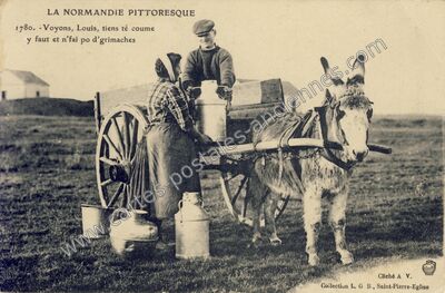 Carte postale ancienne La Normandie Pittoresque — Non Localisée (Manche)