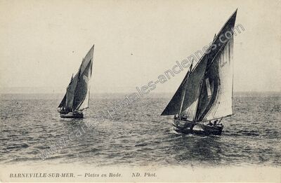Carte postale ancienne Barneville sur Mer — Barneville-Carteret (Manche)