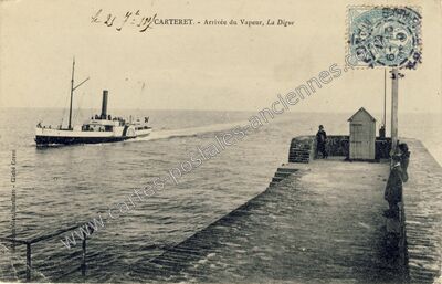 Carte postale ancienne Carteret — Barneville-Carteret (Manche)
