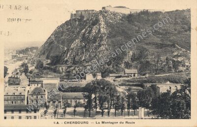 Carte postale ancienne La Montagne du Rouie — Cherbourg (Manche)