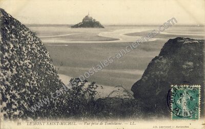 Carte postale ancienne Tombelaine — Genêts (Manche)