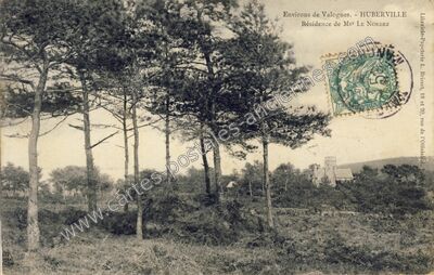 Carte postale ancienne Résidence de Mgr Le Nordez — Huberville (Manche)