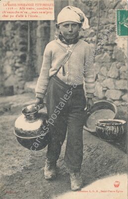 Carte postale ancienne Basse Normandie Pittoresque — Non Localisée (Manche)