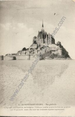 Carte postale ancienne Vue générale — Le Mont-Saint-Michel (Manche)