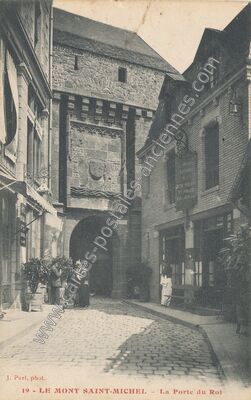Carte postale ancienne La Porte du Roi — Le Mont-Saint-Michel (Manche)