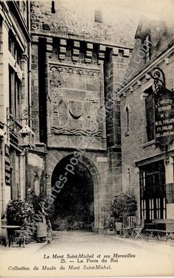 Carte postale ancienne La Porte du Roi — Le Mont-Saint-Michel (Manche)