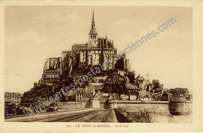 Carte postale ancienne Côté Sud — Le Mont-Saint-Michel (Manche)