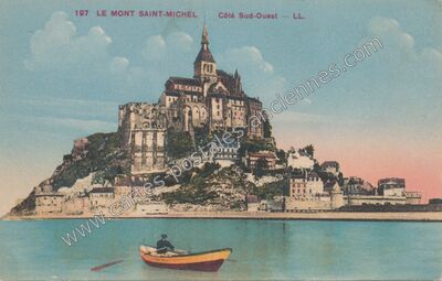 Carte postale ancienne Côté Sud-Ouest — Le Mont-Saint-Michel (Manche)