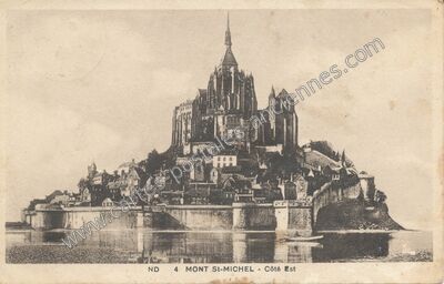 Carte postale ancienne Côté Est — Le Mont-Saint-Michel (Manche)