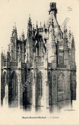 Carte postale ancienne L'Abside — Le Mont-Saint-Michel (Manche)