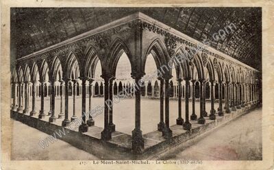 Carte postale ancienne Le Cloitre — Le Mont-Saint-Michel (Manche)