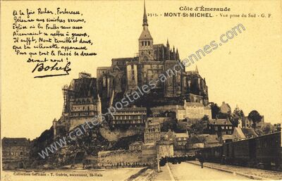 Carte postale ancienne Mont-St-Michel — Le Mont-Saint-Michel (Manche)