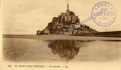 Carte postale ancienne Vue générale — Le Mont-Saint-Michel (Manche)
