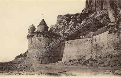 Carte postale ancienne La Tour Gabriel — Le Mont-Saint-Michel (Manche)