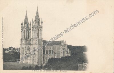 Carte postale ancienne L'Eglise — Saint-Hilaire-du-Harcouët (Manche)