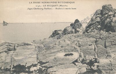 Carte postale ancienne Le Becquet — Tourlaville (Manche)