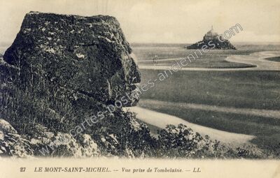 Carte postale ancienne Vue prise de Tombelaine — Le Mont-Saint-Michel (Manche)
