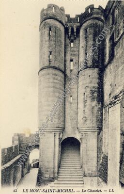 Carte postale ancienne Le Chatelet — Le Mont-Saint-Michel (Manche)