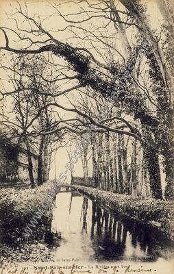 Carte postale ancienne La Rivière sous bois — Saint-Pair-sur-Mer (Manche)