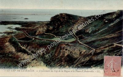 Carte postale ancienne Cap de La Hague — Auderville (Manche)