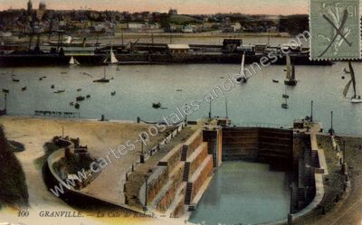 Carte postale ancienne La Cale de Kadoub — Granville (Manche)