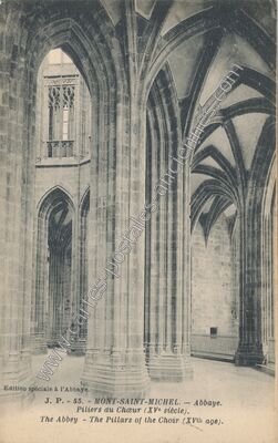 Carte postale ancienne Abbaye du Mont St Michel — Le Mont-Saint-Michel (Manche)