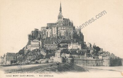 Carte postale ancienne VUE GÉNÉRALE — Le Mont-Saint-Michel (Manche)