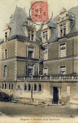Carte postale ancienne Ancienne Ecole Supérieure — Angers (Maine-et-Loire)
