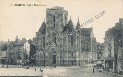 Carte postale ancienne Eglise Notre-Dame — Angers (Maine-et-Loire)